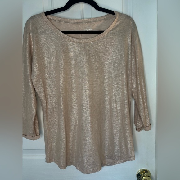 J. Crew Rose Gold Vintage Cotton T-Shirt Size Small - Picture 2 of 8